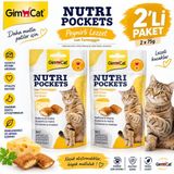 Gimcat Nutri Pockets Peynirli Çıtır Kedi Ödül Maması 60 gr - 2li Paket