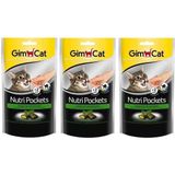 GimCat Nutri Pockets Peynirli Taurinli 3x60 gr Kedi Ödülü
