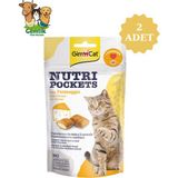 Gimcat Nutri Pockets Peynirli Taurinli Kedi Ödülü 60 gr x 2 Adet