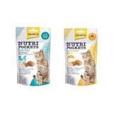 GimCat Nutripockets Dental 60 gr Kedi Ödülü + Nutripockets Peynir Taurin 60 gr Kedi Ödülü