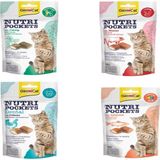 Gimcat Nutripockets Kedi Ödülü Biftek, Dental, Kedi Otu, Somon 4 Adet x 60 gr