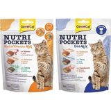 GimCat Nutripockets Kedi Ödülü Malt&Multivitamin 150Gr + GimCat Nutripockets Kedi Ödülü Sea Mix 150Gr