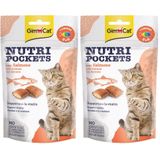 GimCat Nutripockets Kedi Ödülü Somon Omega 3&6 60 gr 2li paket