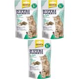Gimcat Nutripockets Kedi Otlu Multivitamin Kedi Ödül Maması 60GR - 3 Adet