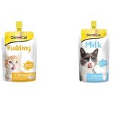 GimCat Puding 150 gr + 200 ml Cat Milk Latte Kedi Sütü