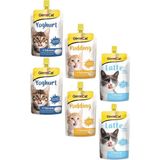 Gimcat Puding-Yogurt-Latte Cat Milk Kalsiyumlu Sıvı Kedi Sütü Karışık Paket (6 Adet)