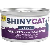 GimCat Shinycat 70 gr Jöle İçinde Somonlu ve Ton Balıklı Kedi Konservesi