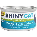GimCat Shinycat Broth 70 gr Sos İçinde Çipura ve Ton Balıklı Kedi Konservesi