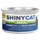 GimCat Shinycat Broth Beyaz Balıklı Ton Balığı 70 gr Kedi Konservesi