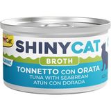 GimCat Shinycat Broth Çipuralı Ton Balığı Kedi Maması, 70 Gram