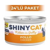 GimCat Shinycat Jöle İçinde Tavuklu Yavru 70 gr 24 Adet Kedi Konservesi