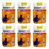 Gimcat Shinycat Pouch Tavuklu Kısırlaştırılmış Kedi Yaş Mama 70 Gr. x 6 Adet