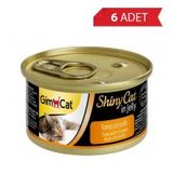 GimCat Shinycat Ton Balıklı Tavuklu 6x70 gr Kedi Konserve Mama