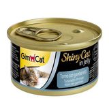 GimCat ShinyCat Ton Balıklı ve Karidesli 24x70 gr Kedi Konserve