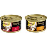 GimCat Shinycat Tuna Balıklı Tavuklu Konserve 6 Adet Kedi Maması