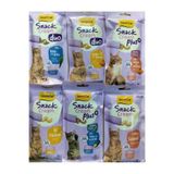 Gimcat SNACK CREAM 6 LI 6 PAKET KARIŞIK KEDİ ÖDÜLÜ GÜLMİRZA PETMARKET