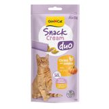 Gimcat Snack Cream Duo Tavuklu Ve Balkabaklı Krema Kedi Ödülü 6 x 15 g ( 4 Paket )