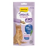 Gimcat Snack Cream Duo Ton Balıklı Ve Çimenli Krema Kedi Ödül Maması 6X15 Gr