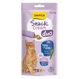Gimcat Snack Cream Duo Ton Balıklı Ve Kedi Çimli Krema Kedi Ödülü 6 x 15 g ( 4 Paket )