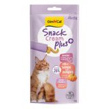 GimCat Snack Cream Plus Somonlu ve Bal Kabaklı Krema 6x15 gr Yaşlı Kedi Ödül Maması