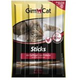 GimCat Sticks Kümes Hayvanlı 4'lü Kedi Ödülü Çubukları