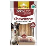Gimdog 10x80 gr Chew Bone Diş Sağlığı Destekleyici Naturel Burgu Köpek Çiğneme Kemiği