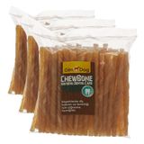 GimDog Mordimi Köpekler İçin Burgu Çubuk Kemik, Çiğneme Kemiği, Naturel, 50'li, 300 gr (3 paketi)