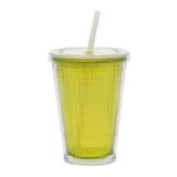 Gimex büyük bardak, pipetli limon yeşili