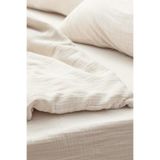GİNETEKS %100 PAMUK ORGANİK MÜSLİN NEVRESİM TAKIMI 160x200 fitted çarsaf