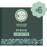 Ginger İstanbul Stevia %80 Bitter Tablet Çikolata Seti 6 Adet x 40 gr