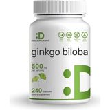 Ginkgo Biloba 500mg Per Serving, 240 Capsules
