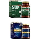 Ginkgo Biloba 60 Tablet + Vitamin Max (C ,d, Zinc) 60 Tablet