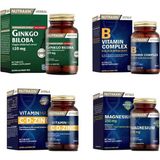 Ginkgo Biloba 60 Tablet +Vitamin Max(C,d,zinc)+ B Vitamin Complex +Magnezyum