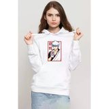 Gintama Anime Gintoki Fruit Juice Beyaz Kadın 3İp Kapşonlu Sweatshirt
