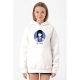 Gintama Anime Kotaro Minimal Beyaz Kadın 3İp Kapşonlu Sweatshirt