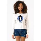 Gintama Anime Kotaro Minimal Ekstra Uzunkol Sweatshirt Ekru