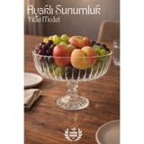 GİNZAMAİSON El Yapımı Cam, Ayaklı Yıldız Model Kase Sunumluk - Ayaklı Sunumluk