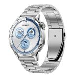 GIOPUEY Huawei Watch GT 5 46 mm/GT5 Pro ile Uyumlu Kayış, Paslanmaz Çelik Kayış [Aşınmaya Dayanıklı] [Şık] Yedek Kayış, Gümüş, für Huawei Watch GT 5 46mm/GT5 Pro, Klasik