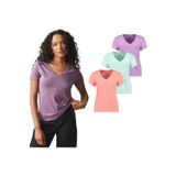 GIORGINA FERRI 3'lü Kutu Premium Kadın V Yaka Tee T-shirt Rosie