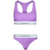 Giorgina Ferri G-254 F Bianca Günlük Kullanıma Uygun Kadın Spor Bralet+Tanga Külot 2’li Set