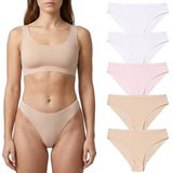 Giorgina Ferri Premium 5’li Kutu Kadın Lazer Kesim Dikişsiz Mikro Modal Slip Külot LUNA (G-001 B, L)