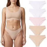 Giorgina Ferri Premium 5’li Kutu Kadın Lazer Kesim Dikişsiz Mikro Modal Slip Külot LUNA (G-001 B, M)