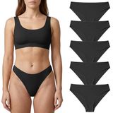 Giorgina Ferri Premium 5’li Kutu Kadın Lazer Kesim Dikişsiz Mikro Modal Slip Külot LUNA (G-001 D, M)