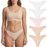 Giorgina Ferri Premium 5’li Kutu Kadın Lazer Kesim Dikişsiz Mikro Modal Tanga Külot BELLA (G-002 B, 2XL)