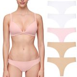 Giorgina Ferri Premium 5’li Kutu Kadın Lazer Kesim Dikişsiz Mikro Modal Tanga Külot BELLA (G-002 B, M)