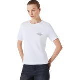 Giorgina Ferri Premium Kadın Ess Logo Tee T-Shirt Gabi - Beyaz
