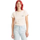 Giorgina Ferri Premium Kadın Ess Logo Tee T-Shirt Gabi - Pudra