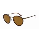 Giorgio Armani 101M 325933 50 Ekartman Unisex Güneş Gözlüğü - Kahverengi