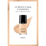 Giorgio Armani Luminous Silk Işıltılı ve Doğal Bitişli Fondöten 1 3614274164664