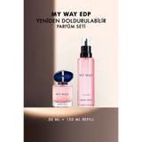 Giorgio Armani My Way EDP 30 ml & 100 ml Refill Yeniden Doldurulabilir Kadın Parfüm Seti 7829999999143